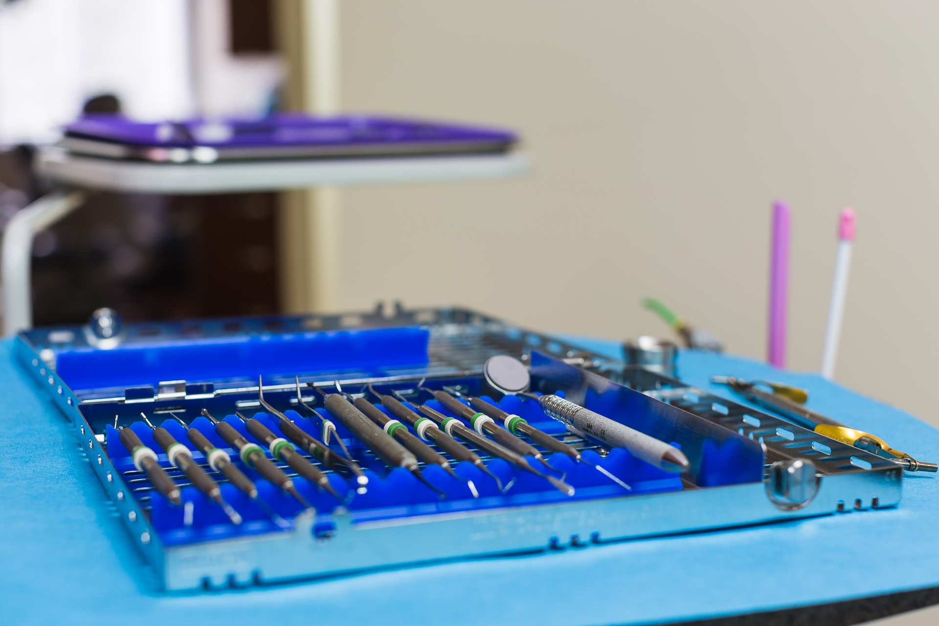 Dental Tools in a Tray